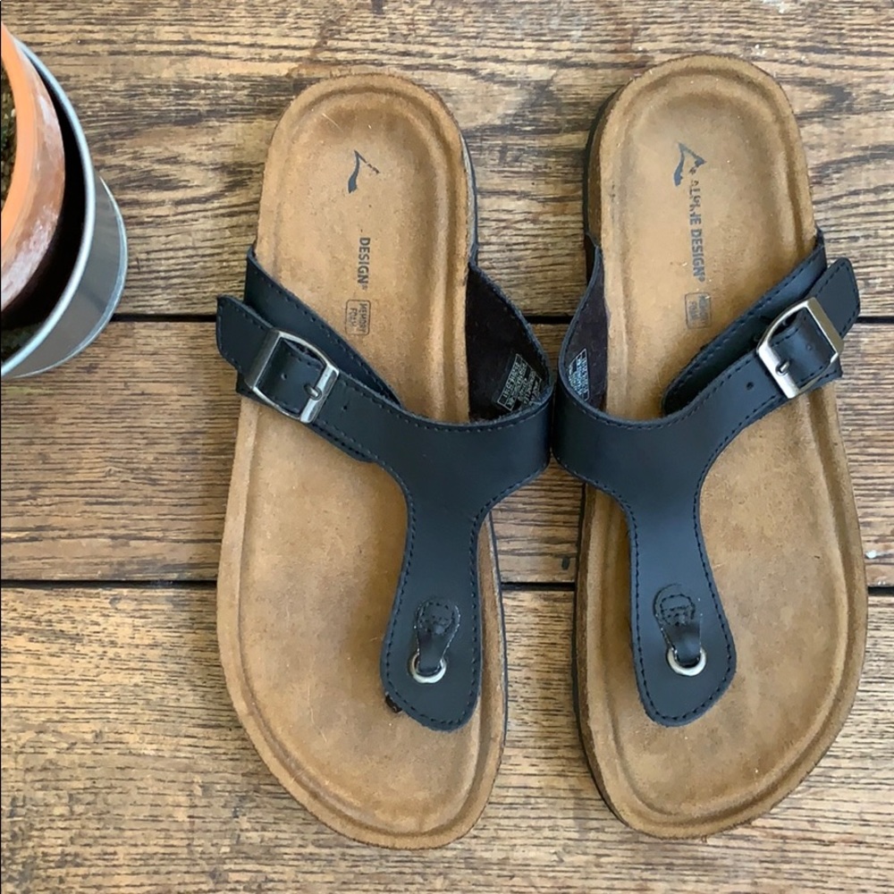 Alpine Designs Leather & Memory Foam Sandals